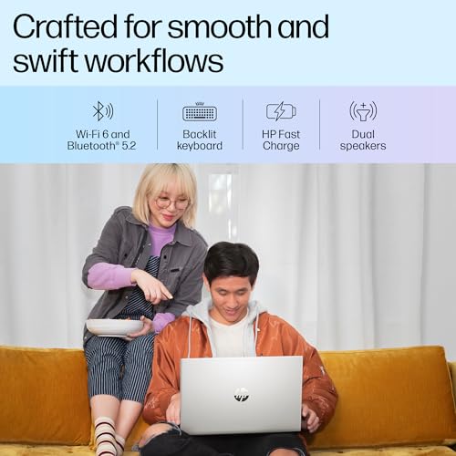 HP Pavilion Touchscreen 12th Gen Intel Core i5-1235U, 16GB DDR4, 512GB SSD, (Win11,Office21,Silver,1.41 kg), IPS,14-inch (35.6cm) FHD Laptop, Intel... - Image 6