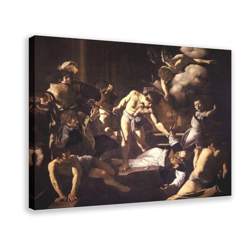 Décoration murale pour bureau Le Martyre de Saint Matthieu Caravage en toile