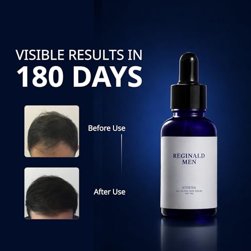 Image of Reginald Men Athena- All in one Hair Growth Serum | 30ml x 2 | Hair Fall Control & Follicle Boost with 12 Actives | Advanced Hair Growth Serum For Scalp | Controls Hairfall & Boosts New Hair Growth
