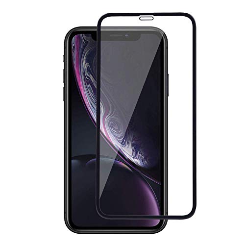 DD SON Tempered Glass Screen Protector Compatible for Iphone XR, Iphone 11 (11D) with Edge to Edge Coverage and Easy Installation kit,Black