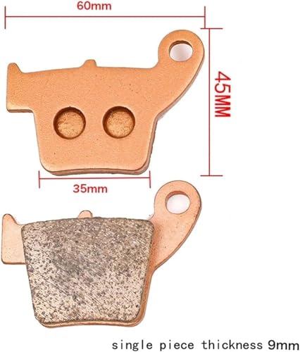 Plaquettes de frein moto en cuivre pour XR250 endurance arrière