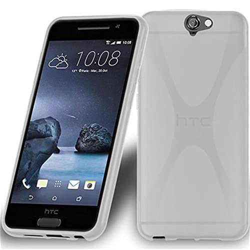 Cadorabo Case Compatible with HTC ONE A9 in SEMI Transparent - Shockproof and Scratch Resistant TPU Silicone Cover - Ultra Slim Protective Gel Shell Bumper Back Skin