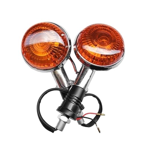Intermitentes de Moto con Acabado Cromado Luces de Señalización para Yamaha Virago VMAX 5