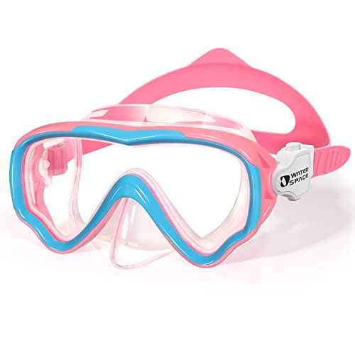 Water Space Kids Swimming Goggles Swim Googles for Kids Toddler Girls Boys Youth 6-14 3-6 4-7, Swimming Goggles with Nose Cover Anti Fog 180°Clear Snorkel Mask No Leaking Pool Underwater Swim Goggles