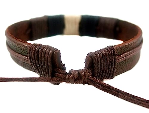 Genuine Mako Shark Tooth Bracelet For Men Women Boys Girls Handmade Leather Surfer Beach Jewelry Ea385 #TOP4