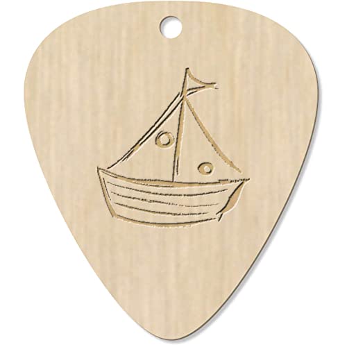 Azeeda 7 x ‘Bateau à Voile’ médiator/pic de Guitare (GP00026886) - Les Beatles, Paul McCartney, John Lennon, RIngo Starr, George Harrison Azeeda 7 x 'Bateau à Voile' médiator/pic de Guitare (GP00026886)
