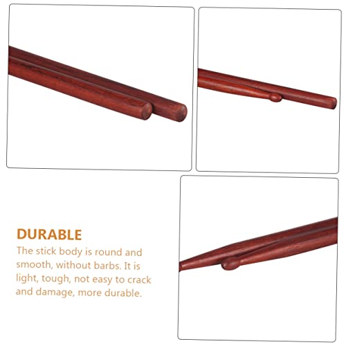 Par de baquetas de madera duraderas para batería miniatura 5