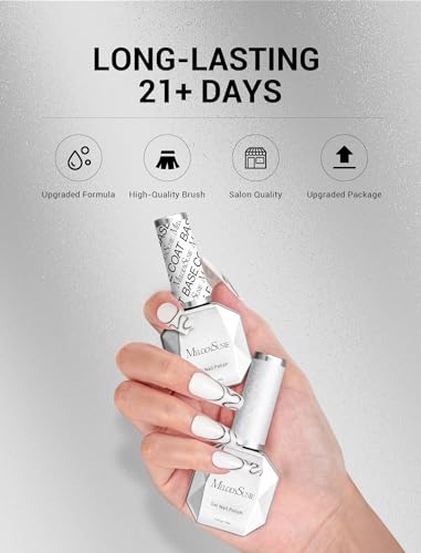 Image of MelodySusie Gel Top Coat-15ml No Wipe Top Coat, High Gloss Shine Finish Long Lasting Top Gel for Clear Nail Gel and Acrylic Nails, for Home DIY and Nail Salon 0.5fl oz
