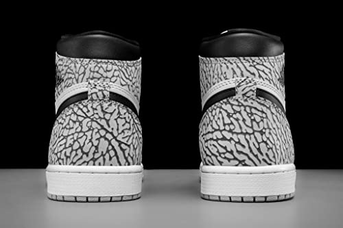 (Men's) Air Jordan 1 Retro High OG 'White Cement / Elephant Print' 4M / 5.5W4