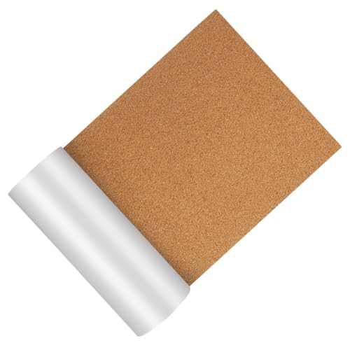COOPHYA Rollo de Corcho Autoadhesivo de 2 Mm Grosor para Revestimiento de Cajones, Tablero de Corcho Pelable y Adhesivo 600x300 Mm para Decoración y Manualidades en Hogar, Oficina