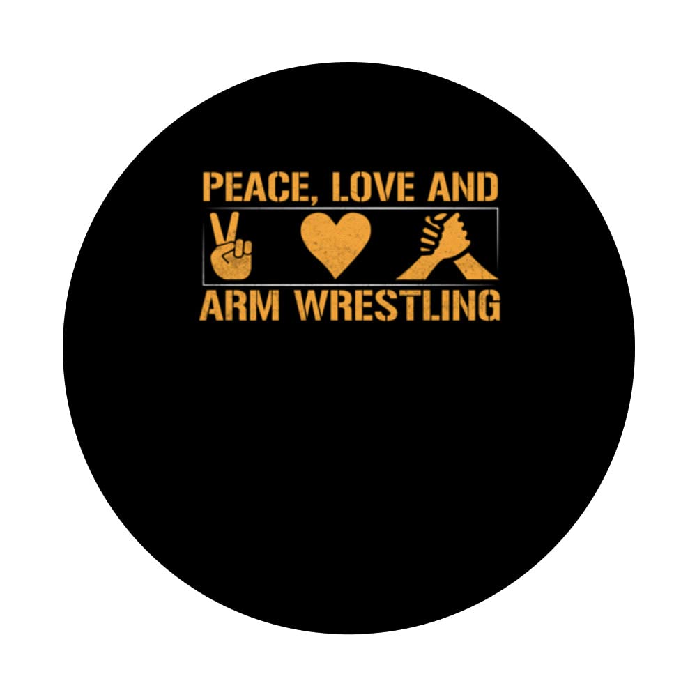 Peac Arm Wrestling - Hand Wrestling Champion Arm Wrestler PopSockets Swappable PopGrip, Black - Image 3