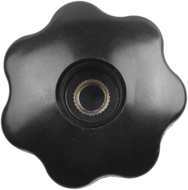 5Pcs M8 Female Thread 32Mm Star Head Clamping Nuts Knob Grip Handle & 2PC M8 X 50Mm Diameter Thread Clamping Star Knob - (Color: Black)