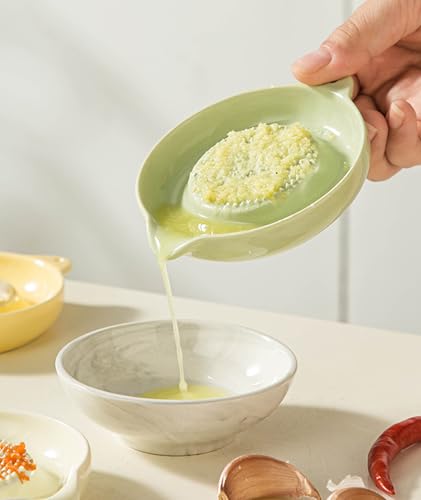 Image of Garlic Grater Plate, Efficient Kitchen Tool Ceramic Grater Plate, Ginger Grater Plate Suitable for Quickly Grind Garlic to Prepare Meals