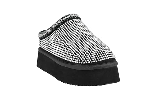 Corkys Footwear Do Not Disturb 1.75-Inch Platform Slippers with Cushioned Insoles, Luxurious Faux Fur Lining, and Rhinestone Embellishments – Cozy and Glamorous3