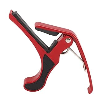 Capo, Capo de guitare portable en alliage facile à utiliser avec médiators pour banjo(rouge) - Les Beatles, Paul McCartney, John Lennon, RIngo Starr, George Harrison Capo, Capo de guitare portable en alliage facile à utiliser avec médiators pour banjo(rouge) – Image 5