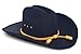 Western Express Classic Felt Finish Cowboy Hat - Cattleman Style with Cavalry Hat Band | Cowboy & Cowgirl Hats for Men and Women Black