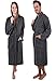 Betz Bademantel mit Schalkragen MADRID für Damen und Herren 100% Baumwolle Größen S-XXL (XL - anthrazit)