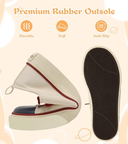 Image of Toddler Little Kid Cushioned Canvas Shoes Slip On Sneakers Soft and Durable