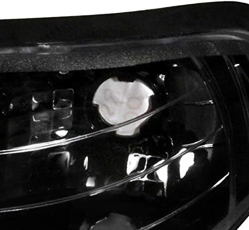 Carpartsinnovate Fits 94-98 Ford Mustang GT SVT Black Corner Parking Lights Signal Lamps Left+Right Pair
