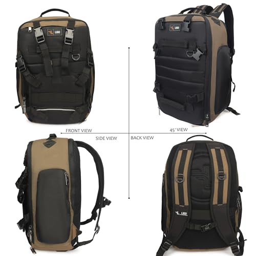 Image of Ligo Water Resistant Hammer Travel Laptop Bag | Motorcycle Backpack Bag for Men | Riding Backpack for Men and Women