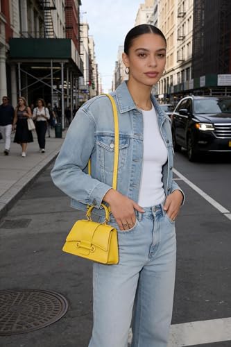 Image of Ayliss Micro Mini Crossbody Handbag Women's Purse Clutch Cute Mini Trendy Bag Top Handle PU Leather Shoulder Bag