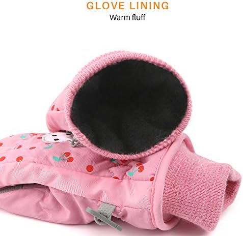 Kids Winter Gloves Warm Ski Snow Mittens Cold Weather for Girls Boys Toddler 5 41v7j7BeBuL. AC