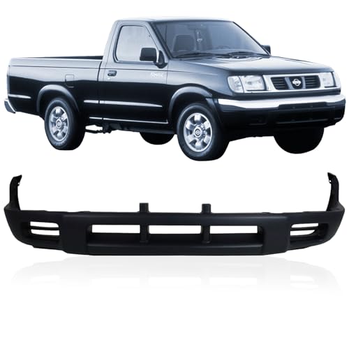 CarPartsDepot Front Lower Valance Compatible With Nissan Frontier 1998-2000 Primed Lower Bumper Trim With Air Holes (Black)