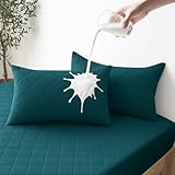 Photo Gallery ystellaa federe cuscino letto impermeabili 50x80cm (set di 2), federe copricuscini letto antigraffio, federa da cuscino antiacaro, chiusura a busta, ipoallergico resistenti, verde scuro Photo Gallery ystellaa federe cuscino letto impermeabili 50x80cm (set di 2), federe copricuscini letto antigraffio, federa da cuscino antiacaro, chiusura a busta, ipoallergico resistenti, verde scuro