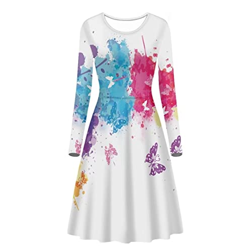 Robe pour invité de mariage Cumagical colorée qui sublime la taille L