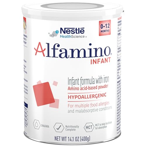 Alfamino Infant Formula, Hypoallergenic Amino Acid Based Infant Formula with Iron, For Multiple Food...