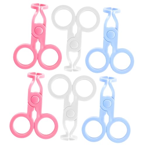 NIYANGLE 6pcs Eyelid Expander Contacts Lens Tweezers Portable Contacts Lens Remover Clips for for