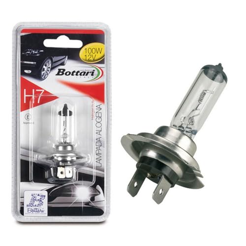 Bottari Bombilla Halógena H7 12V 55W para Coche – Luz Blanca Potente para Faros Cortos y Largos – Máxima Luminosidad y Seguridad
