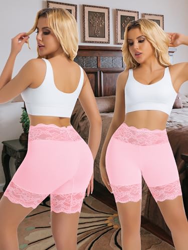 Image of Hibluco Slip Shorts For Under Dresses Anti Chafing Boyshort Women Underwear