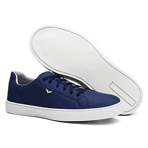 Kit Sapatênis Masculino Casual Conforto Dia a Dia - Preto/Azul - 42
