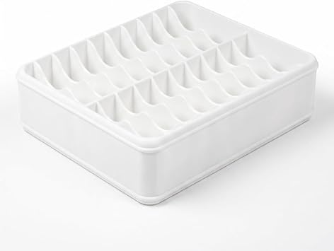 3D Printed 20 Grids Diamond Painting Bag Organizer, Multi Slot Drill Bags Storage Tray, Spill Proof & Stand Upright, Easy Access Storage Holder Caddy for Small Diamond Art Accessories Bagged - White