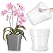 Baderke 3 Pack Clear Nursery Pot Plastic Nursery Pot Large Plant with Drainage Holes for Root Health Indoor Outdoor (11.65 Inches)