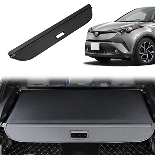 Voiture Étagère Coffre Arrière Rétractable pour Toyota C-HR CHR 2016-2019 Cache Bagages Housse Colis Cargo Rangement Partition Bouclier Couverture Accessoire