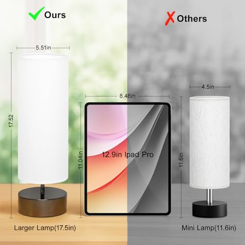 image for Seaside village Touch Table Lamp, 3-Way Dimmable Modern Minimalist Acc