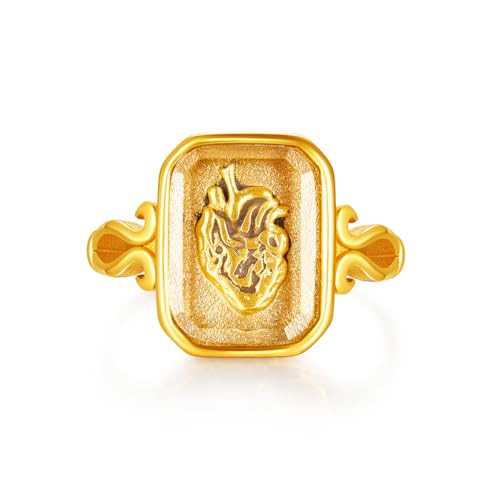 Anatomical Heart Ring Stainless Steel Faceted Crystal Zirconia Yours Heart for Women