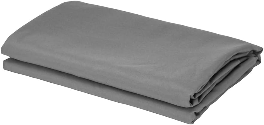 Restaurantware Table Tek 120 Inch Table Covers 10 Round Wedding Tablecloths - Washable Wrinkle-Free Gray Polyester Banquet Tablecloths Hemmed for Parties Holidays or Buffets