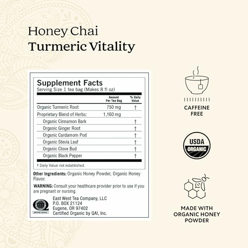 Yogi Honey Chai Turmeric Vitality Tea (4-Pack, 64 Bags)