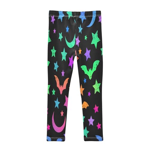 Toddler Girls Leggings Printed Yoga Pants Leggings Moon and Bat for Kids2
