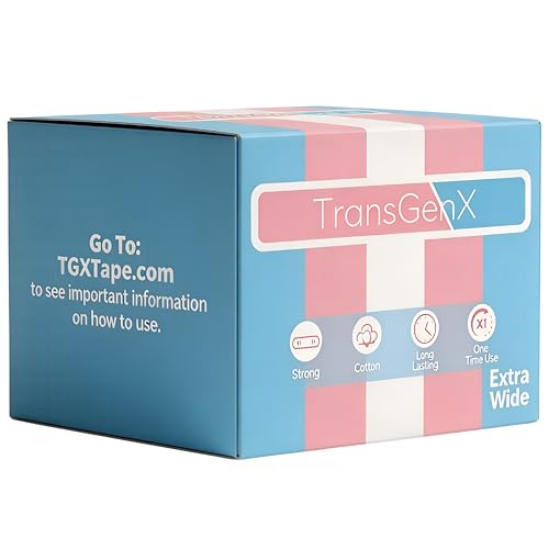 TransGenX 4 Inch Wide Tape. Extra Wide for Trans FTM Chest Binder for Transgender
