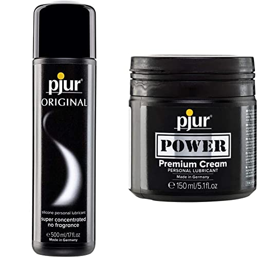 Gel lubrifiant silicone pjur ORIGINAL et formule crémeuse POWER pour fist-fucking 150ml