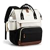 LOVEVOOK Laptop Backpack for Women, 15.6 Inch Work Business Backpacks Purse With Large Capacity, Waterproof Nurse Bag College Bookbag for School, Waterproof Casual Daypack for Travel