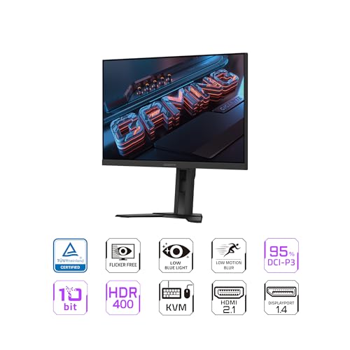 Image of GIGABYTE M27U Advanced (SA) - 27 inch SS IPS Gaming Monitor - UHD 3840x2160-160Hz - 1ms MPRT - AMD FreeSync Premium - Type C KVM - HDMI, DP, Type C - Height Adjustable - Black