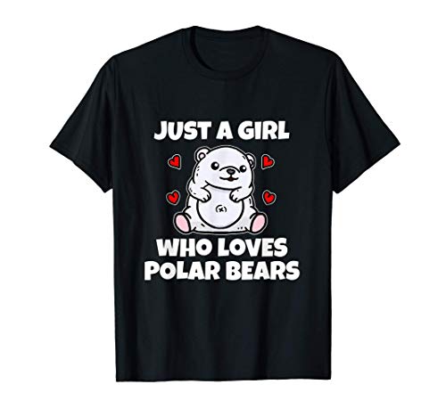 Just A Girl Who Loves Polar Bears Disfraz De Oso Polar Camiseta