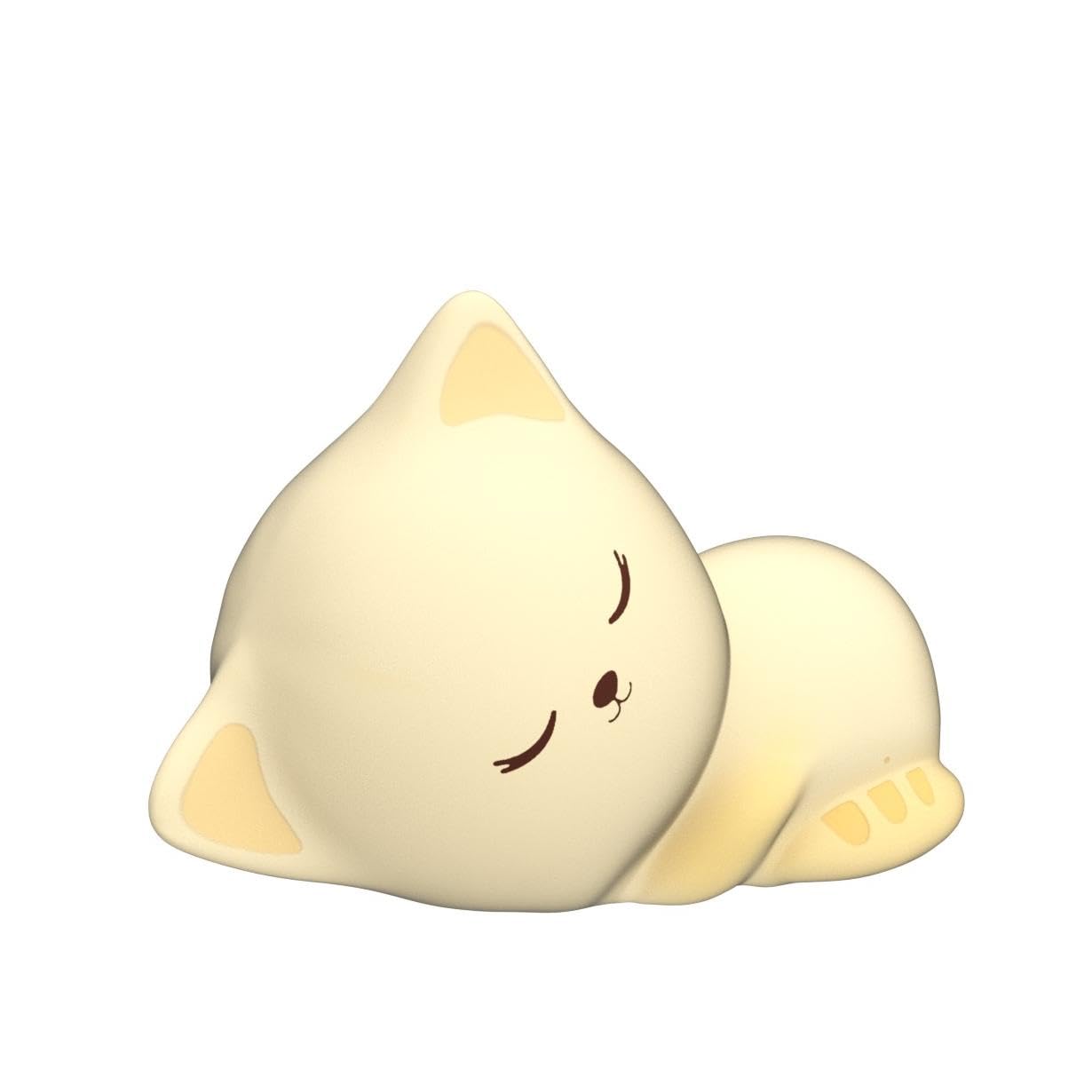 Luce Notturna Bambini, 16 RGB Colori+Telecomando+Ricaricabile Luce Notturna Bambini, Luce Notturna Portatile & Senza Fili, Lampada Gatto Luce Notturna Bambini, Luce Notturna Neonato Cameretta Bambina