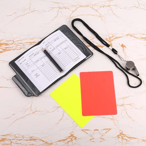 Kit de árbitro de fútbol con silbato y tarjetas miniatura 3