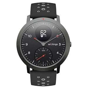 Withings Steel HR Sport – Multisport hybrid Smartwatch, connected GPS, heart rate, fitness level via VO2 max, activity and sleep tracking, notifications